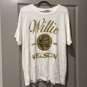 White Willie Nelson Graphic T-Shirt daydreamer